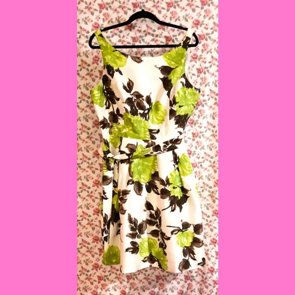 Jessica Howard Plus Size 16 Retro Floral Formal Dress - Picture 5 of 7